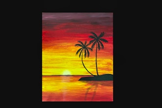 Sunset Palm Tree